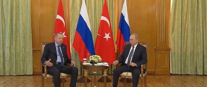 В Сочи начались переговоры президентов России и Турции Путина и Эрдогана