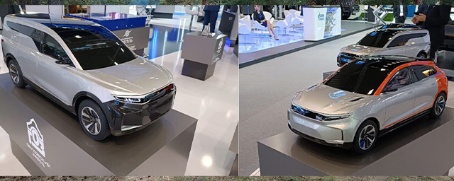На Петербургском форуме показали новые российские купе-кроссовер и фургон «Алмаз-Антей»