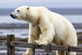 На Чукотке школьники боятся выходить из школы из-за белых медведей