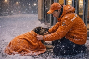 «Добро за чужой счет». Курьер пиццерии укрыл пледом собаку — и лишился работы. Скандал федерального масштаба