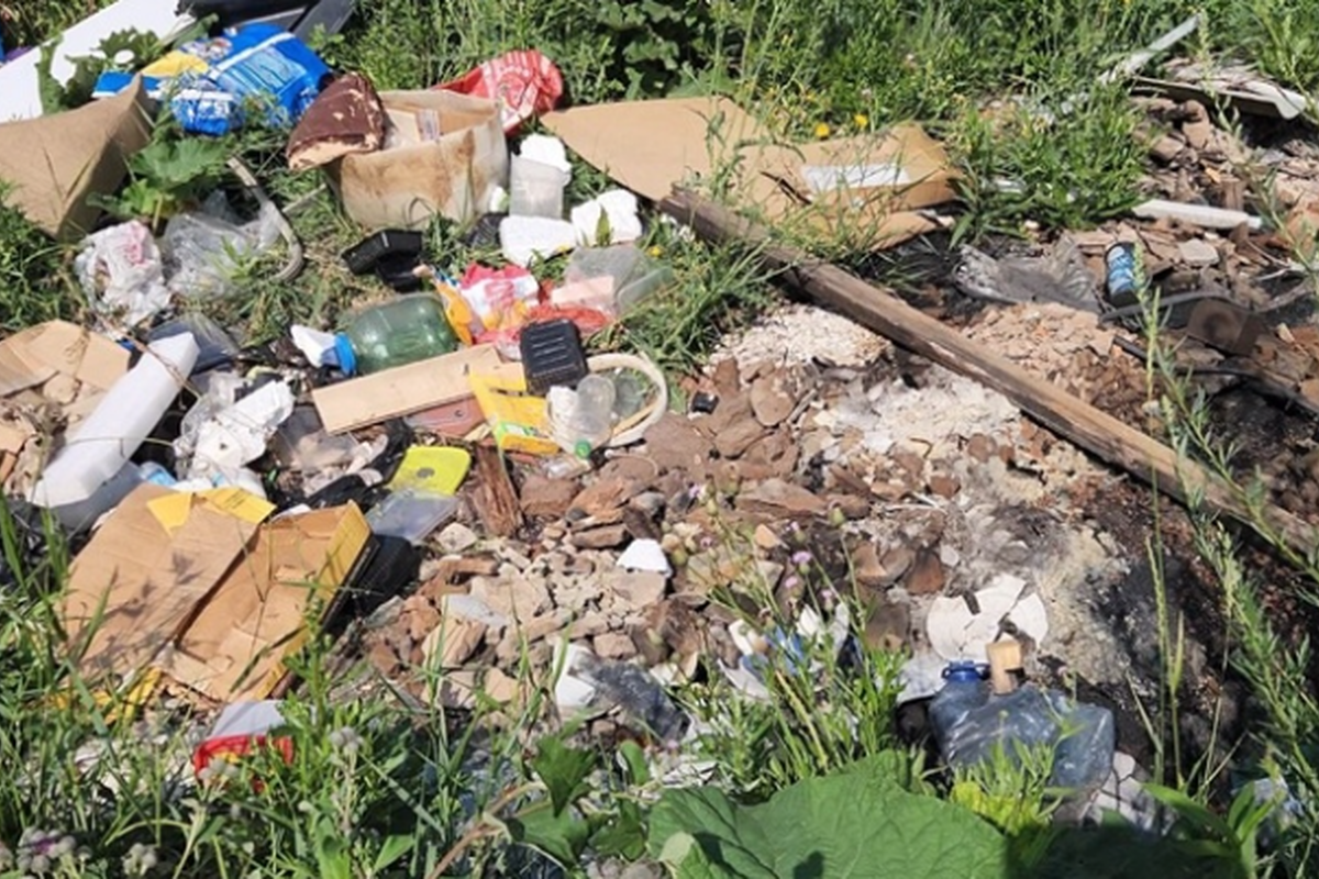 В Саранске у завода «Резинотехника» образовалась стихийная свалка