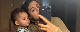 Kylie Jenner posted pics with her 11-month-old son for the first time