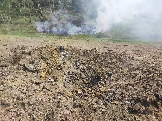 В Калужской области случился взрыв в поле после падения неопознанного объекта