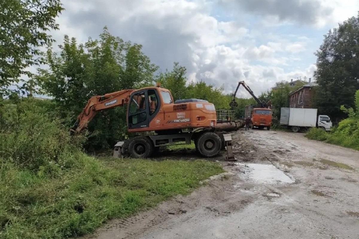 В Йошкар-Оле приступили к монтажу нового понтонного моста через Малую Кокшагу