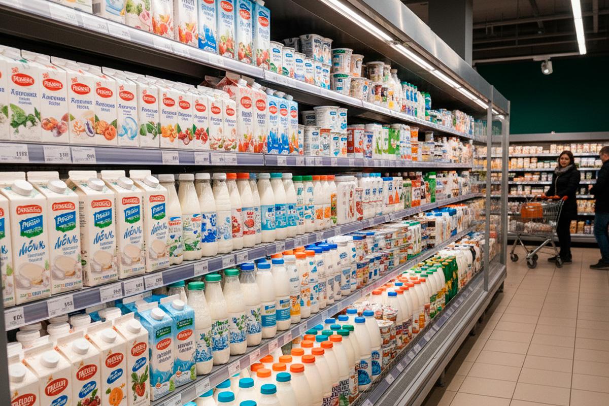 Продажи молочной продукции в России упали на фоне роста цен