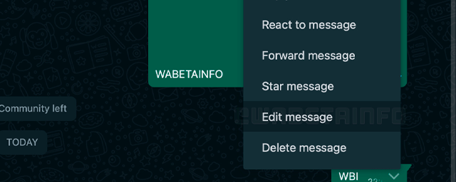 В web-версии WhatsApp теперь можно редактировать уже отправленные сообщения