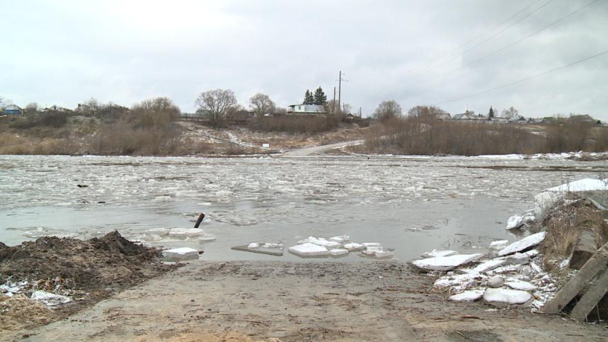 Из-за роста уровня воды в пяти районах Воронежской области развели наплавные мосты