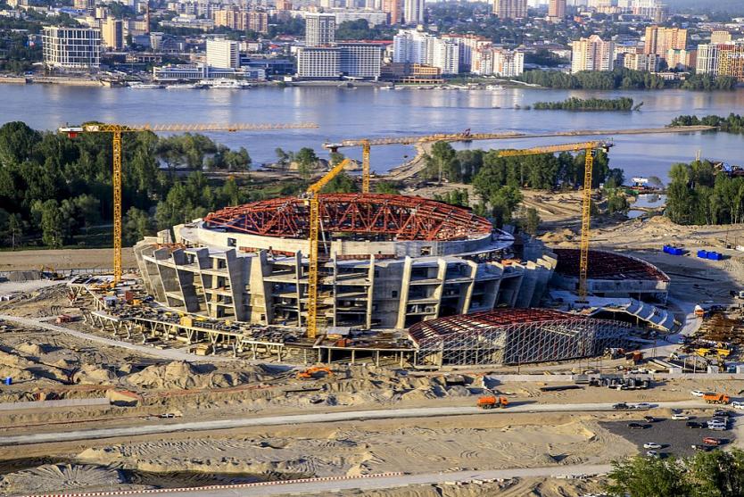 В Новосибирске начато строительство билетных касс в новом ЛДС к МЧМ-2023