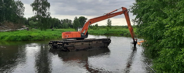 В черте Пушкина до конца октября расчистят реку Клязьму