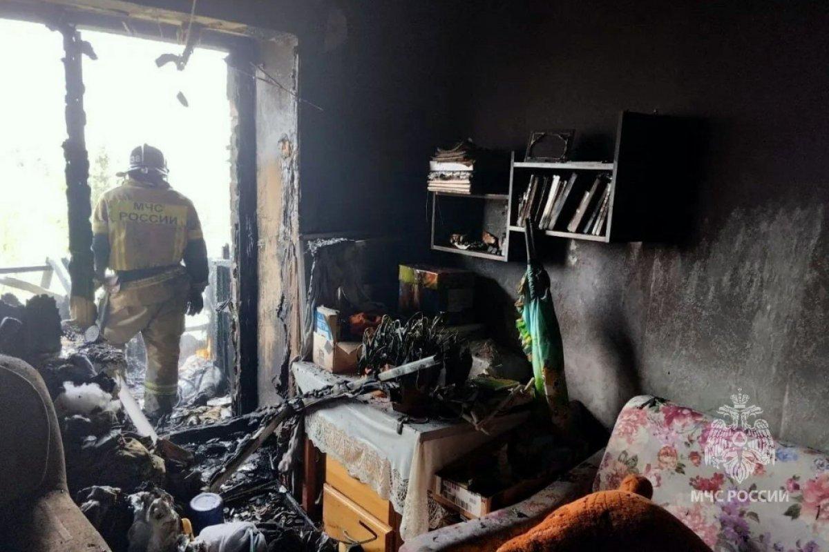 В Туле в многоэтажном доме произошел пожар