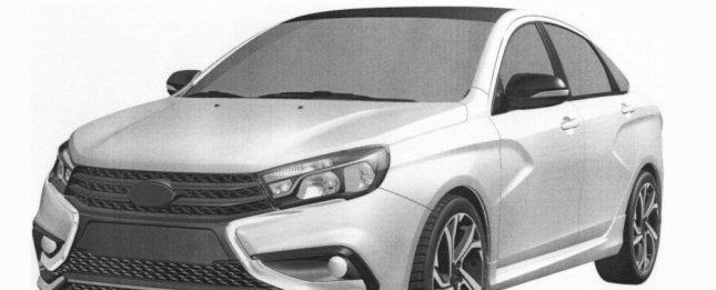 Опубликованы патентные изображения модели LADA Vesta Sport