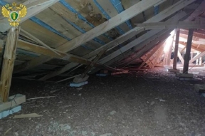 В Цильне частично обрушилась кровля двухэтажного дома
