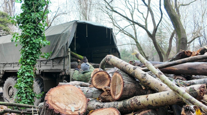 Из Крыма в зону СВО отправили партию дров