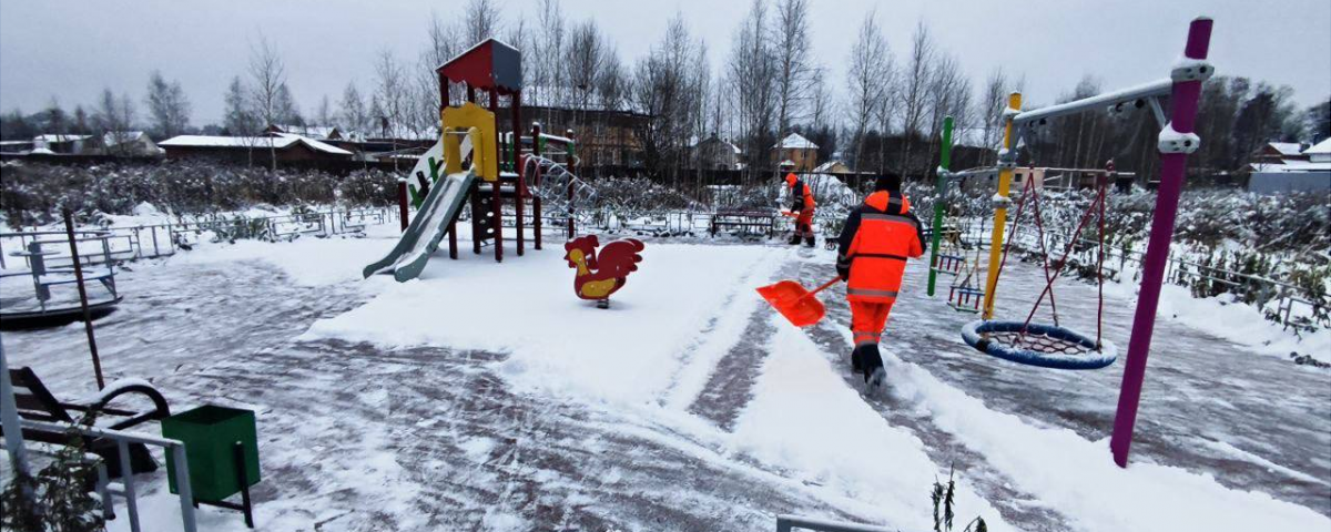 В г.о. Пушкинский улицы от снега чистят более 80 единиц техники