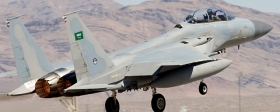 A Royal Air Force fighter jet crashed at a training ground in Saudi Arabia