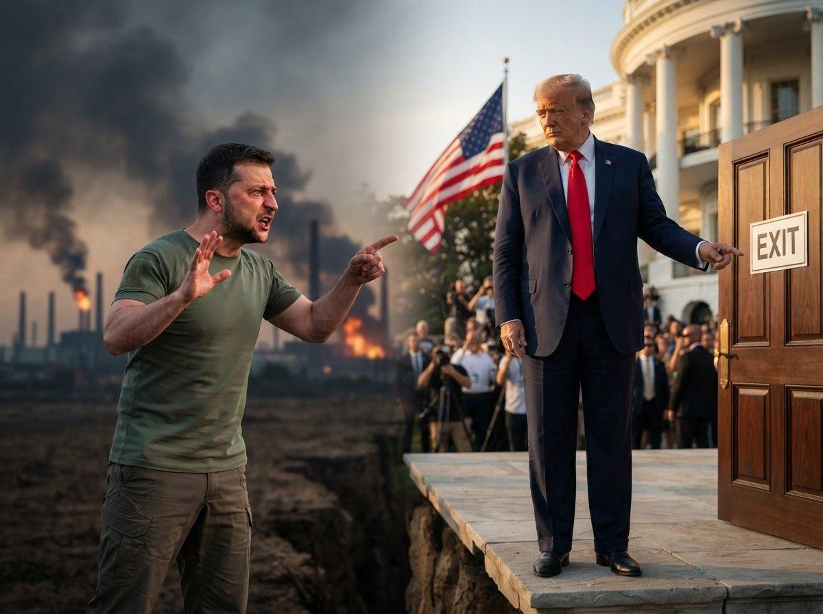 «Мы сожжем их НПЗ!»: Зеленский послал Трампа. В ответ получил: «Смените президента»