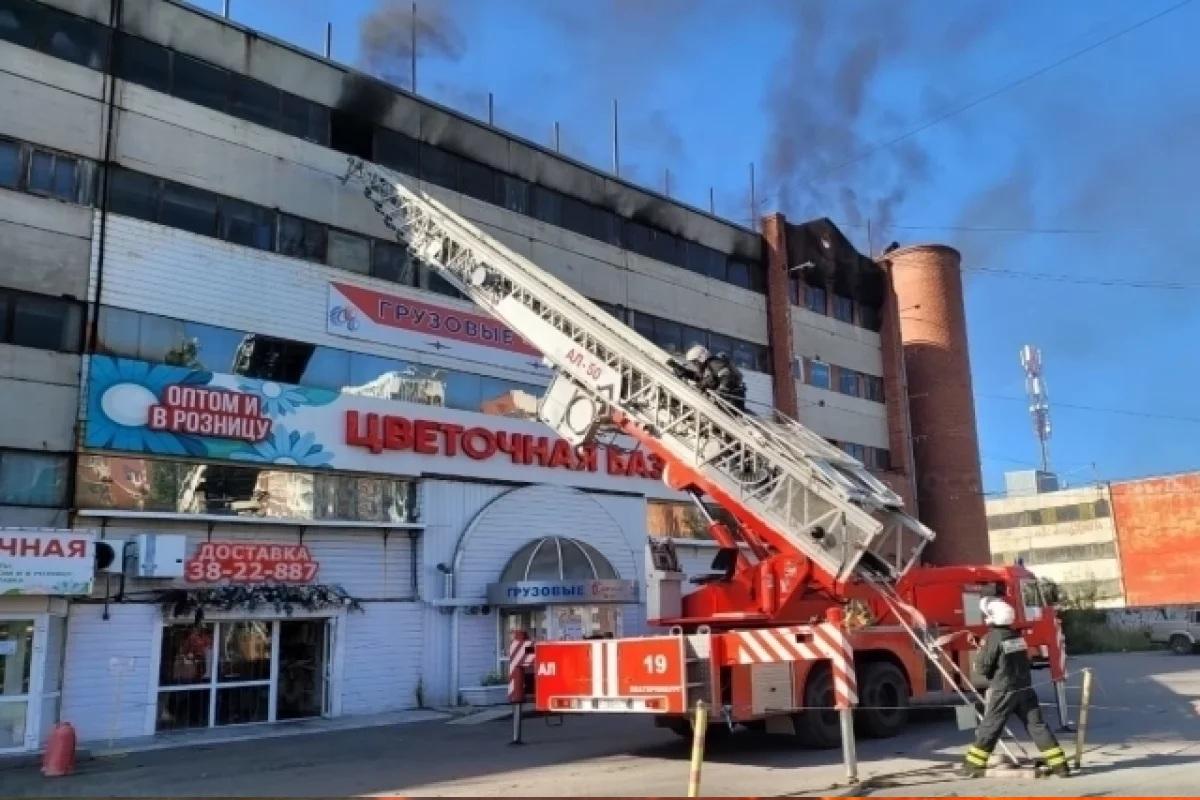 В Екатеринбурге в пожаре в гаражном комплексе сгорели 24 автомобиля