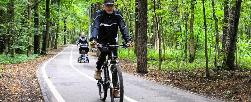 Экопарк Губайловский - в числе парков Подмосковья с наиболее протяженными велодорожками