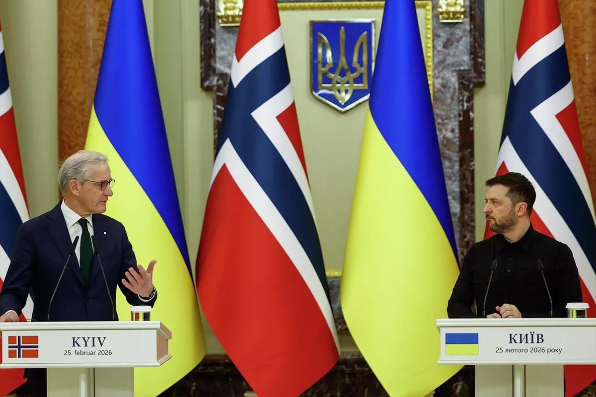 «Камерный формат»: историческую пресс-конференцию Зеленского и премьера Норвегии посмотрели 15 человек