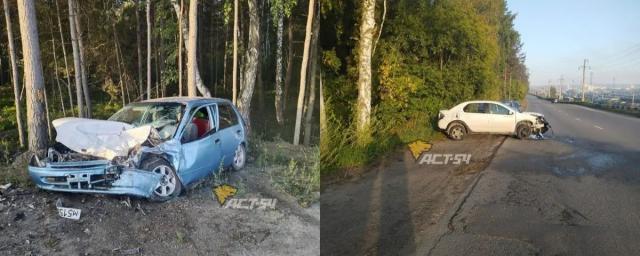 В Новосибирске женщина пострадала в лобовом столкновении двух автомобилей
