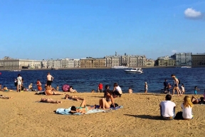There are almost no bathing beaches left in St. Petersburg