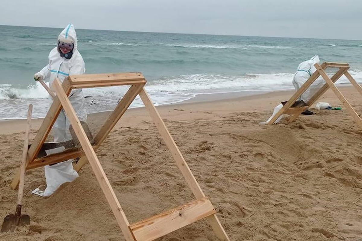 Свыше 740 км берега Черного моря в Крыму и Краснодарском крае очистили от нефтепродуктов