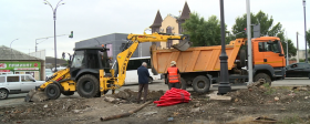 В Нальчике проходит капитальный ремонт улиц Кабардинская и Осетинская