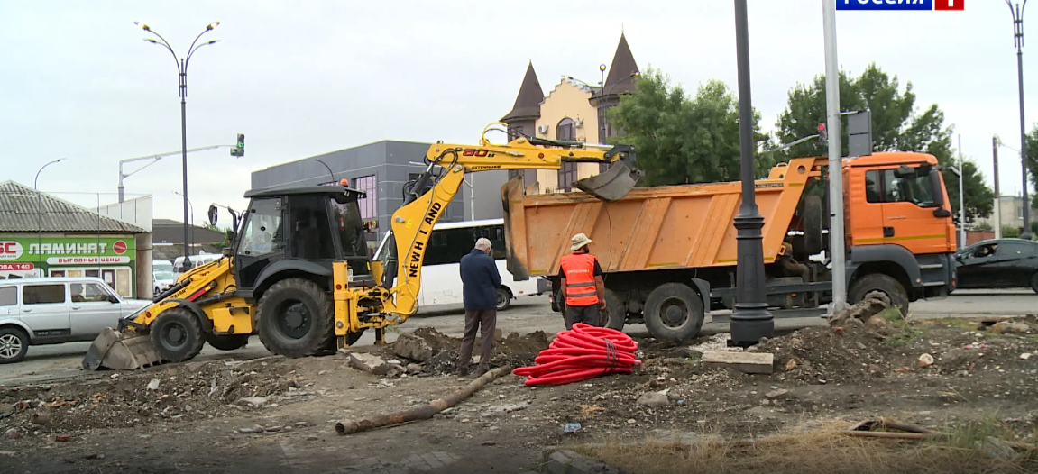 В Нальчике проходит капитальный ремонт улиц Кабардинская и Осетинская