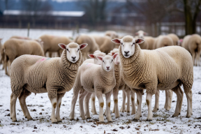 В Красноярском крае насмерть замерзли десятки ягнят и овец