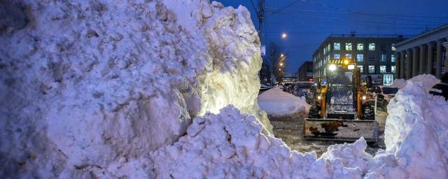 Уборка снега новосибирскими дорожниками осуществляется круглосуточно