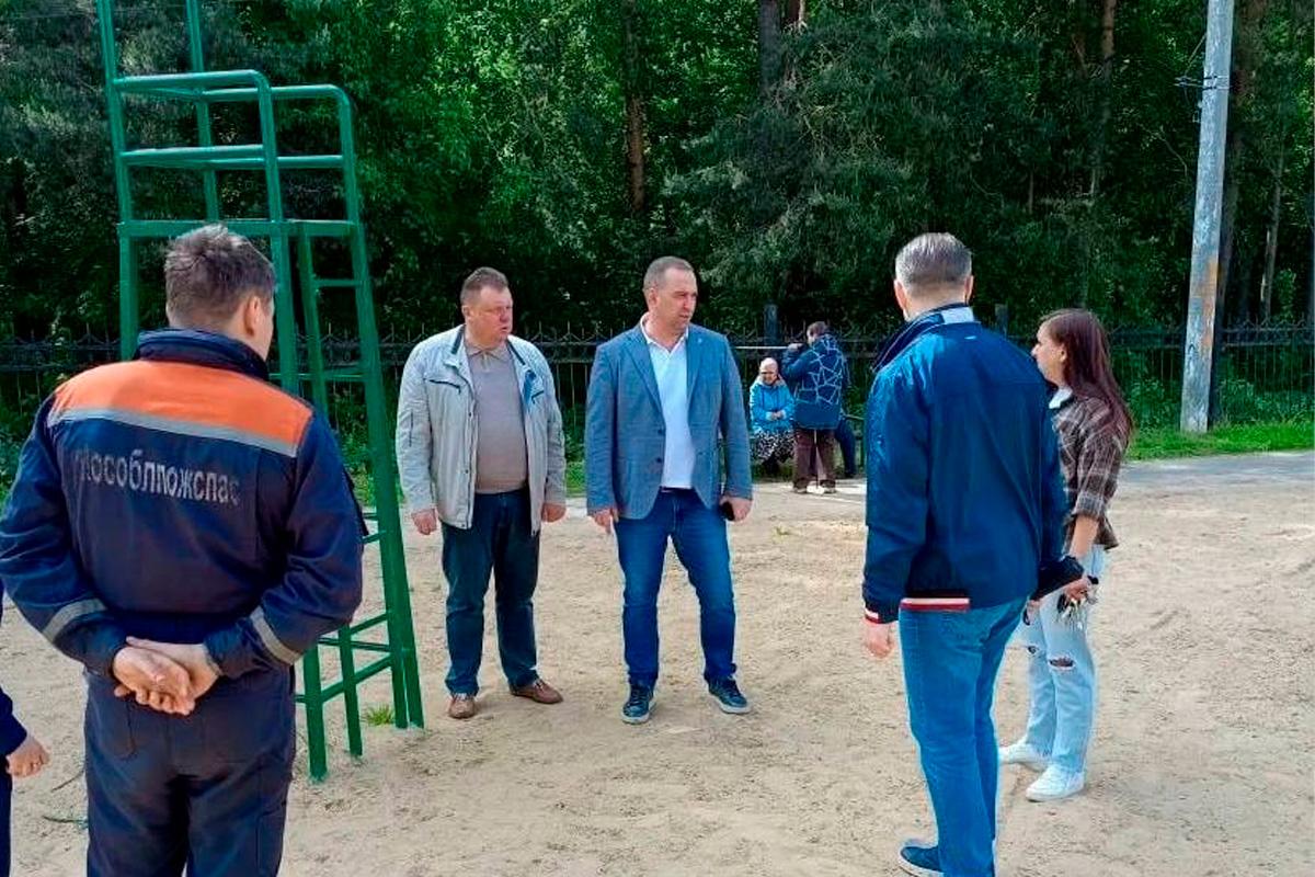 В городском округе Подольск профильные службы проверили готовность водоема «Южный» к началу купального сезона