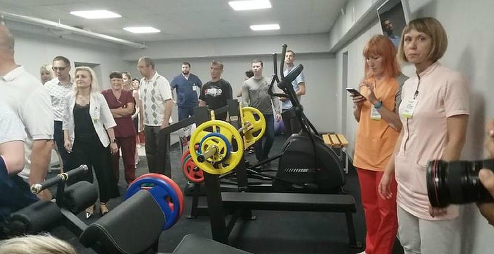 В новосибирской областной больнице открыли спортзал