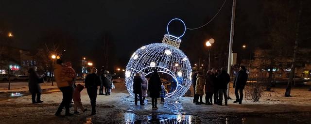В Вологде выключили светящийся шар на проспекте Победы