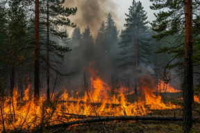 В Забайкалье лесной пожар угрожает двум населенным пунктам