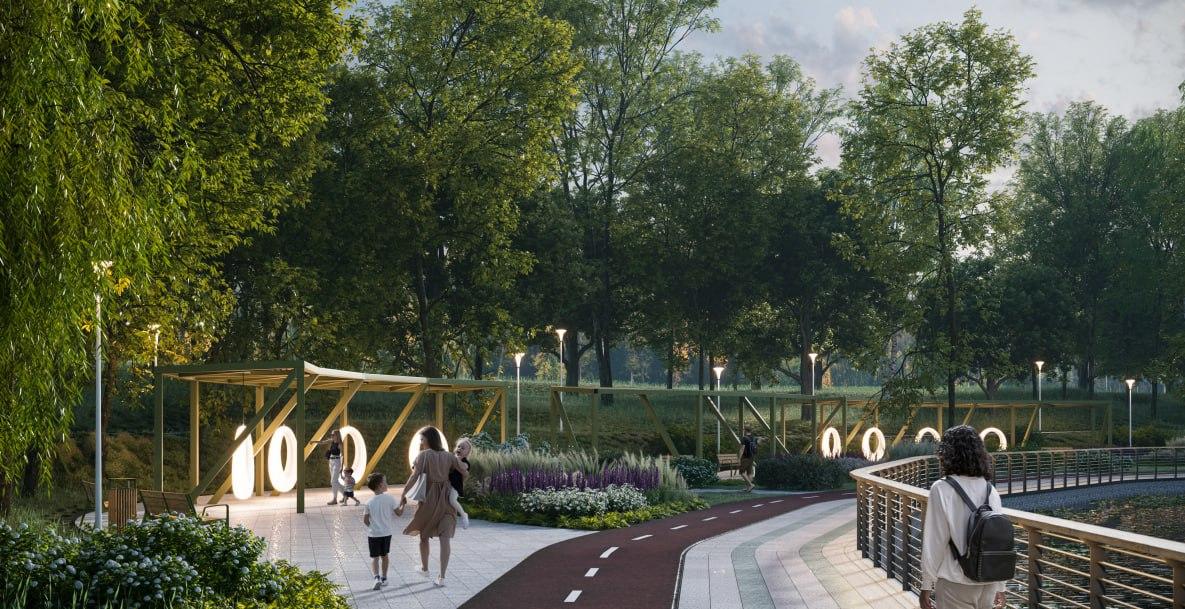 В городском округе Пушкинский обновление набережной Травинского озера завершится в ноябре