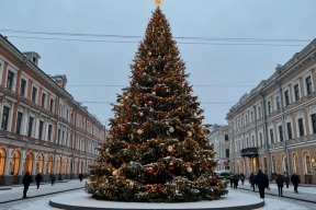 В Саранске зажгли главную ёлку и провели парад Дедов Морозов