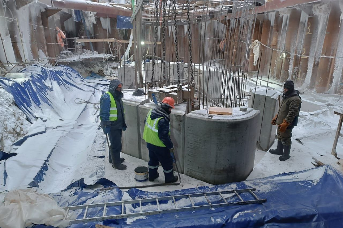 Губернатор Игорь Кобзев: На строительстве крупнейшего в Приангарье моста через реку Витим в Бодайбинском районе началось возведение русловых опор