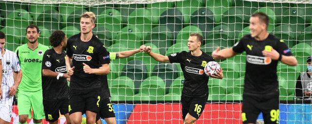 «Краснодар» обыграл ПАОК в первом матче квалификации Лиги чемпионов