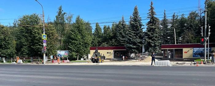 В Туле на месяц запаздывают с ремонтом проспекта Ленина