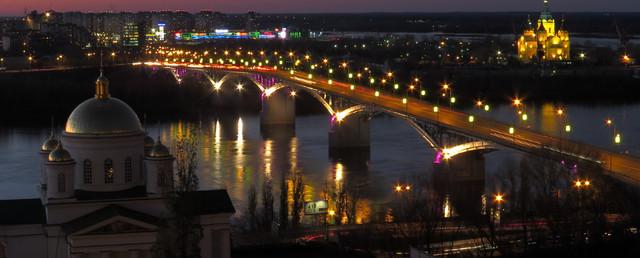 Подсветку Канавинского моста в Нижнем Новгороде восстановят к ЧМ-2018