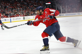 Ovechkin duplicated his own achievement from three years ago in the NHL