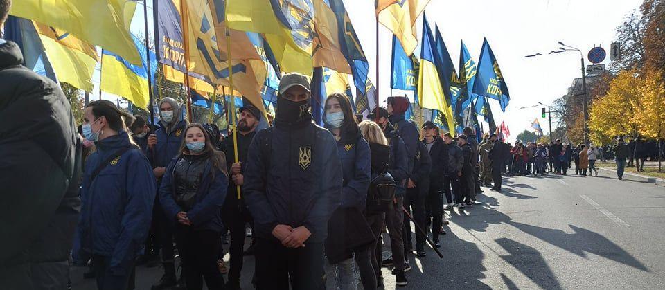 В центре Киева состоялся марш украинских националистов
