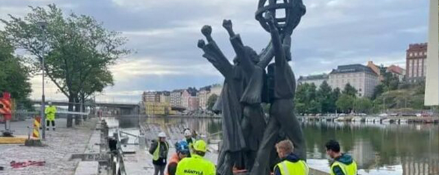 В Хельсинки убрали подаренный СССР памятник «Мир во всем мире» из-за перестройки улицы