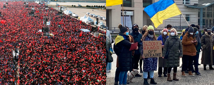 Дмитрий Медведев отметил разницу в численности митингов за Палестину и Украину