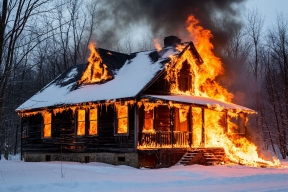 В Удмуртии за сутки сотрудники МЧС потушили четыре пожара