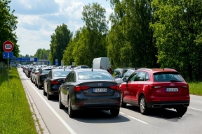 На границе Калининградской области с Польшей образовались многокилометровые очереди