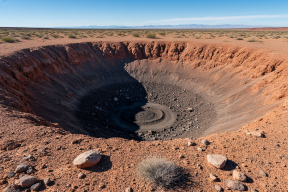 В Китае нашли метеоритный кратер диаметром 900 метров