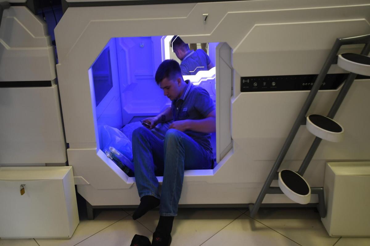 На воронежском железнодорожном вокзале пассажиры могут отдохнуть в капсулах для сна