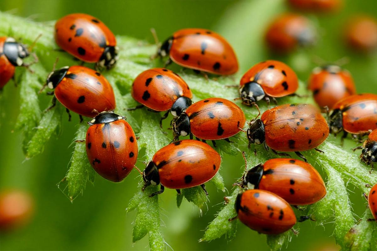 Британия подверглась атаке огромного количества божьих коровок