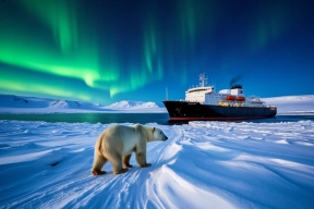 Популяция белых медведей на Шпицбергене успешно адаптировалась к сокращению площади льда